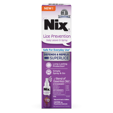 Nix, Lice Prevention, Daily Leave-In Spray, 6 fl oz (177.44 ml)